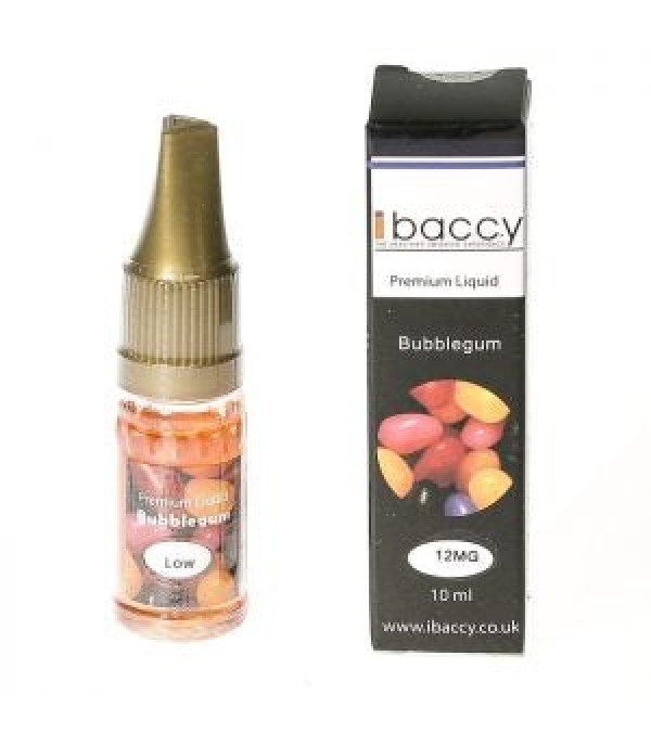 BUBBLEGUM IBACCY 10ML TPD E LIQUID JUICE 6MG/12MG/18MG MULTIBUY