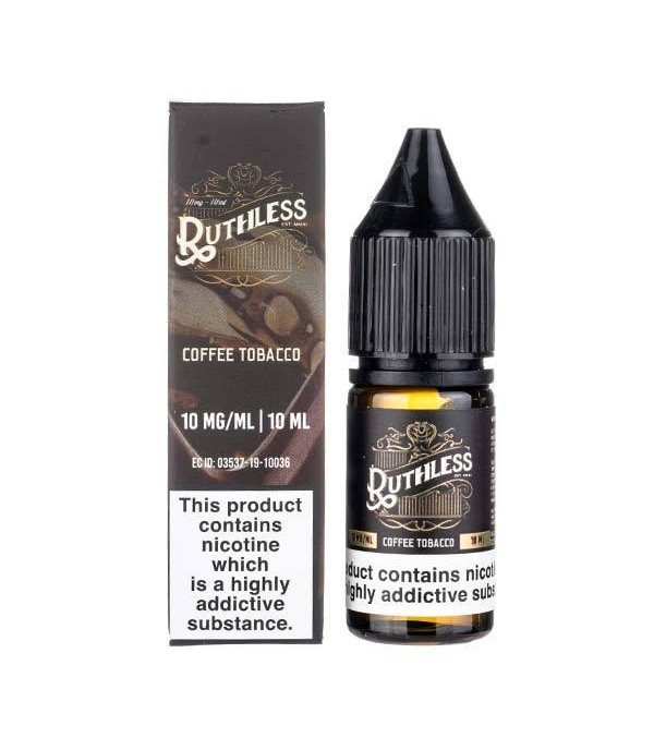 Coffee Tobacco By Ruthless Salt Nic 10ML E Liquid 50VG Vape 10MG/20MG Juice