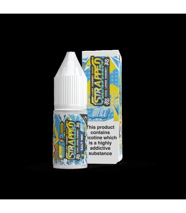 Cool Lemon Sherbet On Ice By Strapped Nic Salt 10ML E Liquid 60VG Vape 10MG/20MG Juice