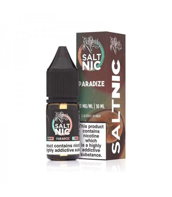 Paradize By Ruthless Salt Nic 10ML E Liquid 50VG Vape 10MG/20MG Juice