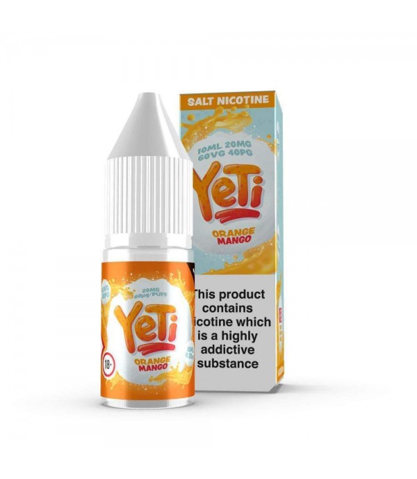 Orange Mango By Yeti Nic Salt 10ML E Liquid 20MG Vape 60VG Vape Multibuy