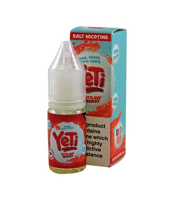 Strawberry By Yeti Nic Salt 10ML E Liquid 20MG Vape 60VG Vape Multibuy