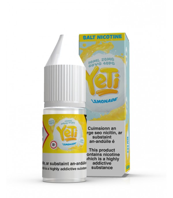 Lemonade By Yeti Nic Salt 10ML E Liquid 20MG Vape 60VG Vape Multibuy