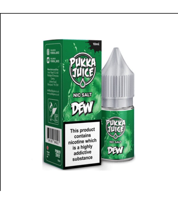 Dew by Pukka Juice Nicotine Salt, 10ML E Liquid, 10MG/20MG Juice, 50VG Vape