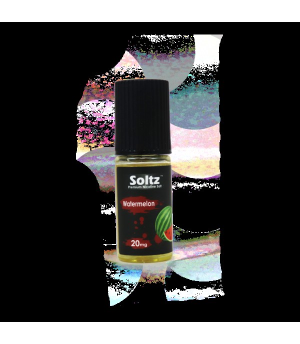 Watermelon by Soltz, Premium Nicotine Salt, 10ML E Liquid, 10MG/20MG Vape, 50VG Juice