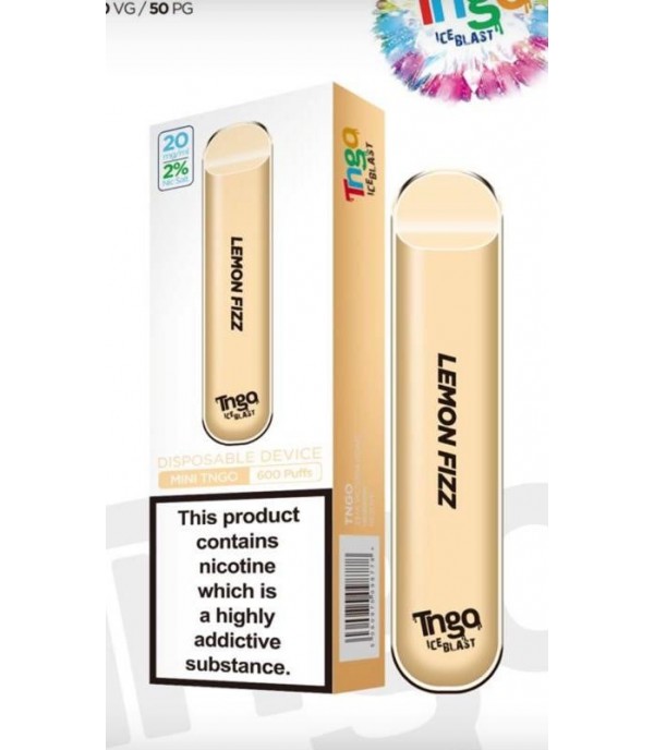 Lemon Fizz By Tngo Ice Blast | 600 Puffs | 20MG | 50VG/50PG