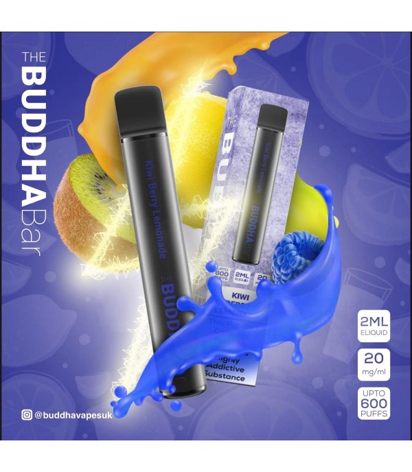 Kiwi Berry Lemonade By Buddha Bar Disposable Vape | 600 Puff | 20MG Nic Salt