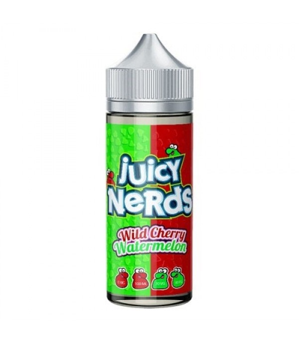 Wild Cherry Watermelon 100ml Juicy Nerds E-liquid Juice 70VG Vape Shortfill