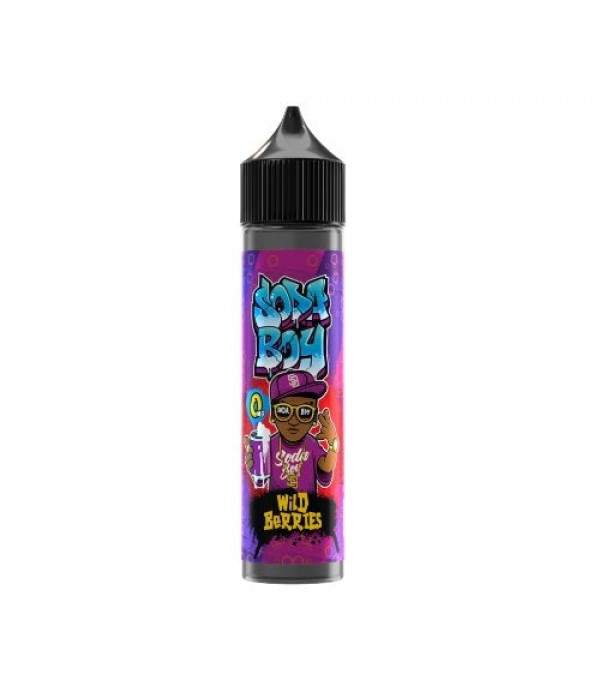 WILD BERRIES E-LIQUID BY SODA BOY 50ML SHORTFILL 70VG VAPE