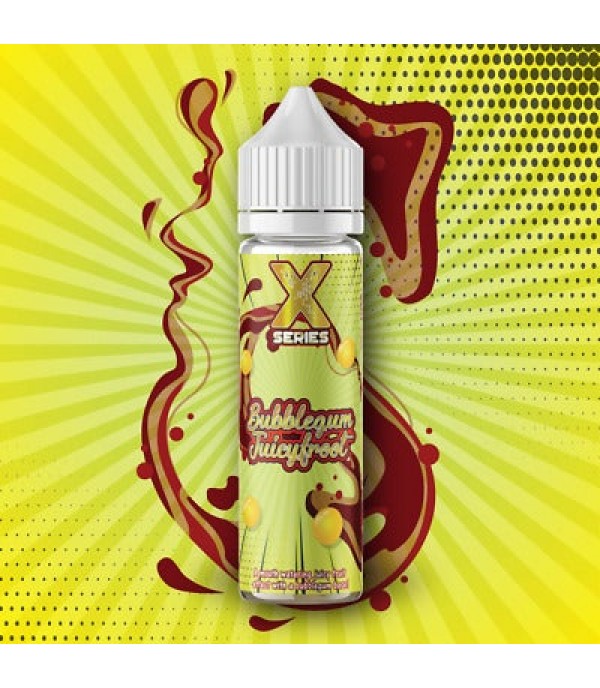 X SERIES BUBBLEGUM JUICY FROOT 50ML SHORTFILL E LIQUID 70VG VAPE