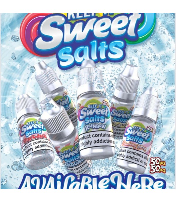 Strawberry Laces By Keep It Sweet Nic Salt 10ML E Liquid 50VG Vape 10MG/20MG Juice