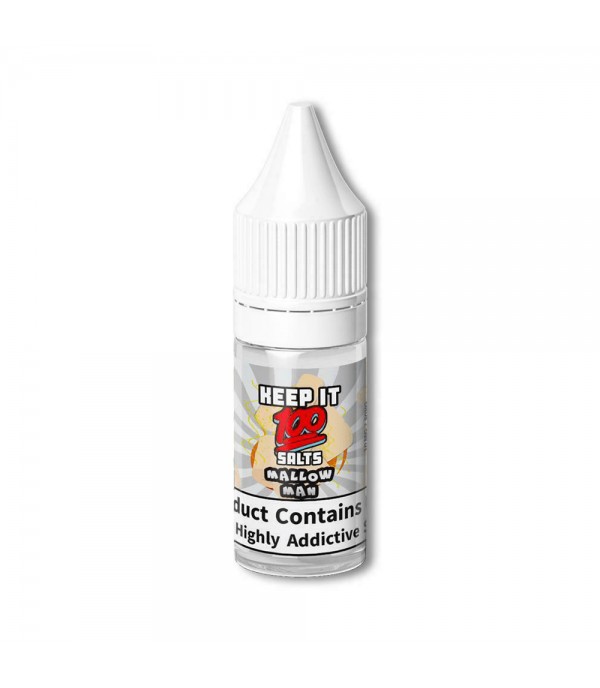 Mallow Man By Keep It 100 Nic Salt 10ML E Liquid 50VG Vape 10MG/20MG Juice