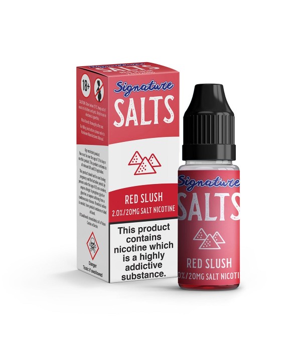 Red Slush By Signature Salts 10 x 10ML E Liquid 50VG Vape 20MG Juice