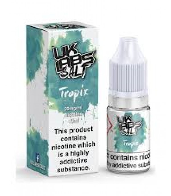 UK LABS NIC SALT TROPIX 10ML TPD 20MG E LIQUID JUICE MULTIBUY