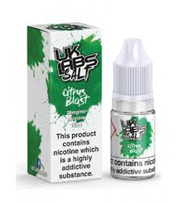 UK LABS NIC SALT CITRUS BLAST 10ML TPD 20MG E LIQUID JUICE MULTIBUY