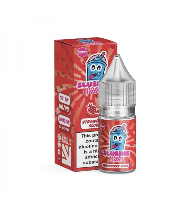 Strawberry Slush by Slushie Salt Nic Salts 10ML E Liquid 10MG/20MG Vape 50VG Juice