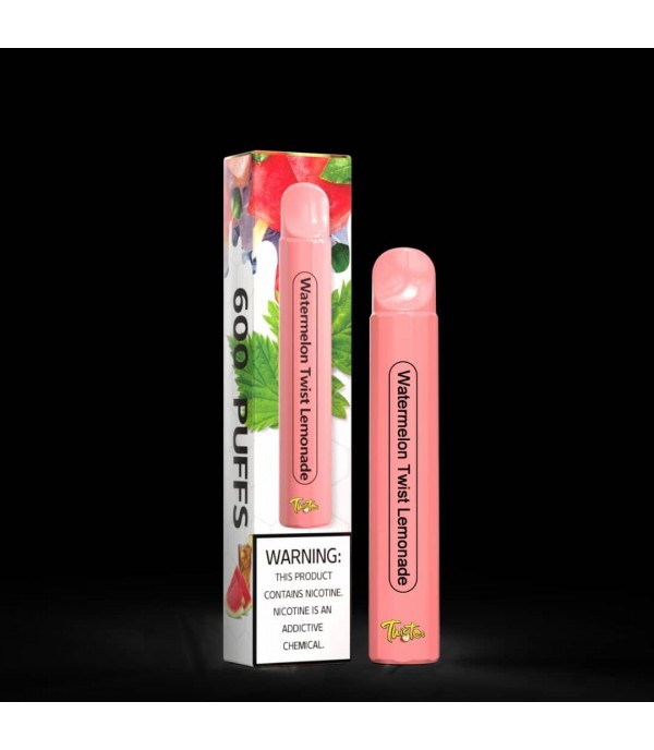 Watermelon Twist Lemonade By Twister | 20MG/2% Nic Salt | 600 Puffs | Disposable Vape Pen Pod Device