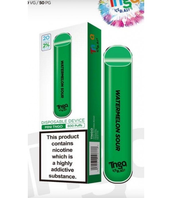 Watermelon Sour By Tngo Ice Blast | 600 Puffs | 20MG | 50VG/50PG