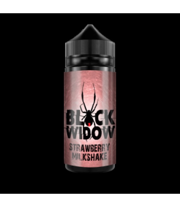 Black Widow Strawberry Milkshake 100ml E Liquid Juice 50VG Shortfill SubOhm Vape