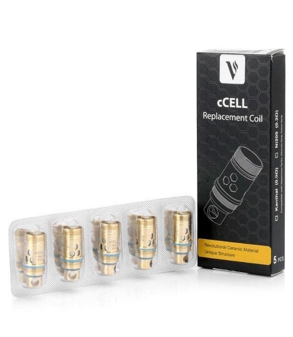 VAPORESSO CCELL NI200 REPLACEMENT COILS – 0.2 OHM (5 PACK)