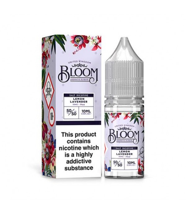 Lemon Lavender By Bloom Nic Salts 10ML E Liquid 50VG Vape 10MG/20MG Juice