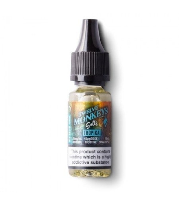 Tropika By Twelve Monkeys Nic Salts 10ML E Liquid 50VG Vape 10MG/20MG Juice