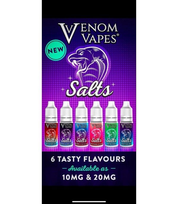 Menthol Nic Salt By Venom Vapes 10ML E Liquid 10MG/20MG Vape Juice