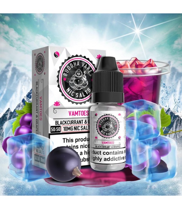 Vamtoes by Buddha Vapes Nic Salts 10ML E Liquid 10MG Vape 50VG Juice