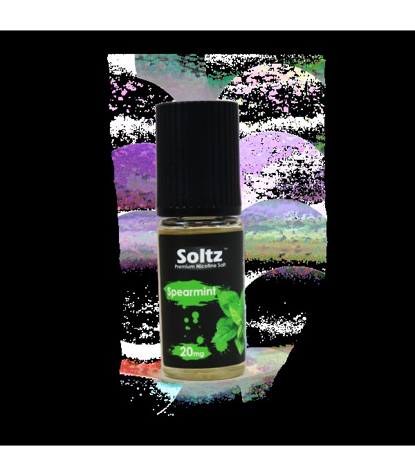 Spearmint by Soltz, Premium Nicotine Salt, 10ML E Liquid, 10MG/20MG Vape, 50VG Juice