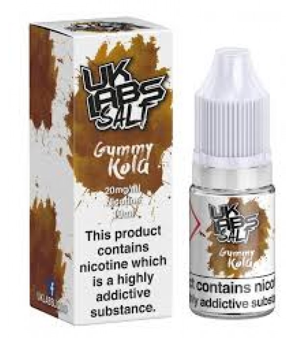 UK LABS GUMMY KOLA NIC SALT 10ML TPD 20MG E LIQUID MULTIBUY