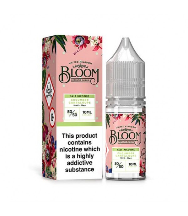 Cucumber Cantaloupe By Bloom Nic Salts 10ML E Liquid 50VG Vape 10MG/20MG Juice