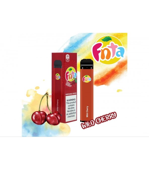 Wild Cherry By Fnta | Disposable Vape Pen Pod Device | 600 Puffs | 20MG/2% Nic Salt