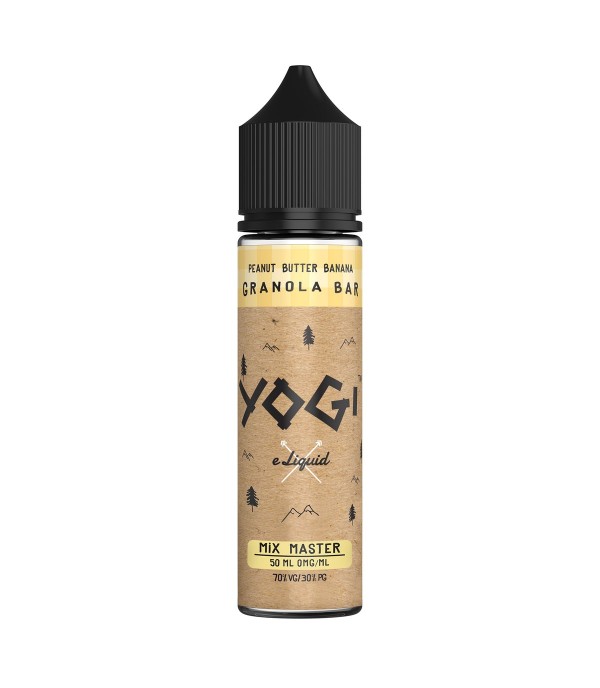 Yogi 50ml Peanut Butter Banana Granola Bar E Liquid E Juice 70VG Vape Shortfill Sub Ohm