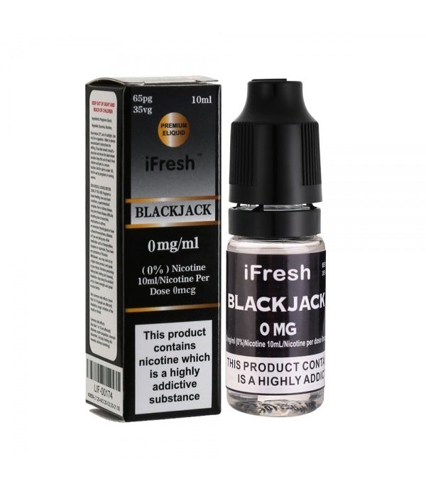 Black Jack - iFresh 10ML E-liquid Juice 65VG Vape Multibuy