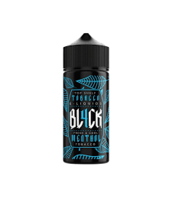 BL4CK Menthol Tobacco 100ml E Liquid 70vg 30pg Vape Juice