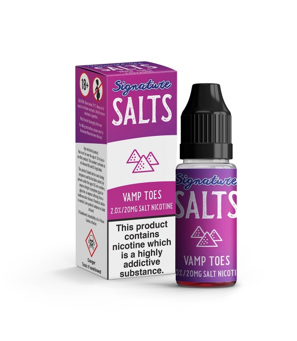 Vamp Toes By Signature Salts 10 x 10ML E Liquid 50VG Vape 20MG Juice