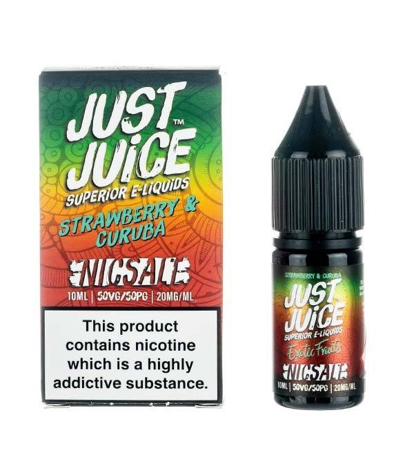Strawberry & Curuba By Just Juice Nic Salt 10ML E Liquid 50VG Vape 11MG/20MG Juice