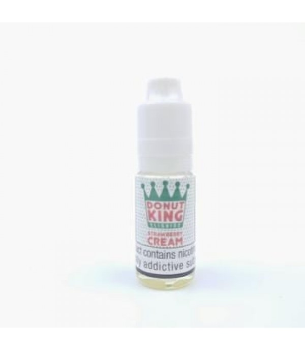 Strawberry Cream By Donut King Nicotine Salts 10ML E Liquid 20MG Vape Juice