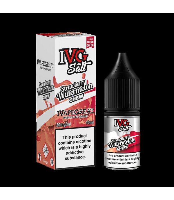 Strawberry Watermelon Chew by IVG Nic Salt 10ML E Liquid 10MG/20MG Vape 50VG Juice