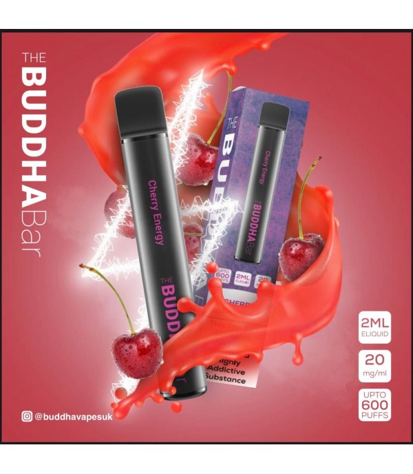 Cherry Energy By Buddha Bar Disposable Vape | 600 Puff | 20MG Nic Salt