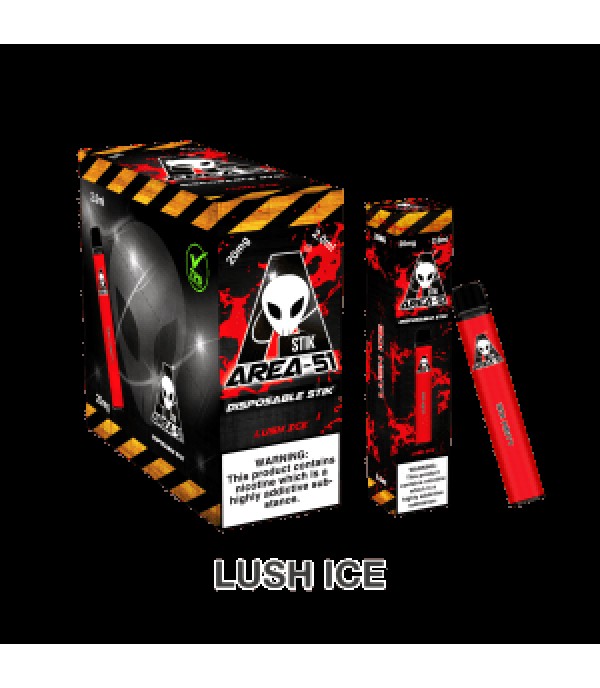 Lush Ice - Area 51 Disposable Pod | 600 Puffs | 0MG/20MG