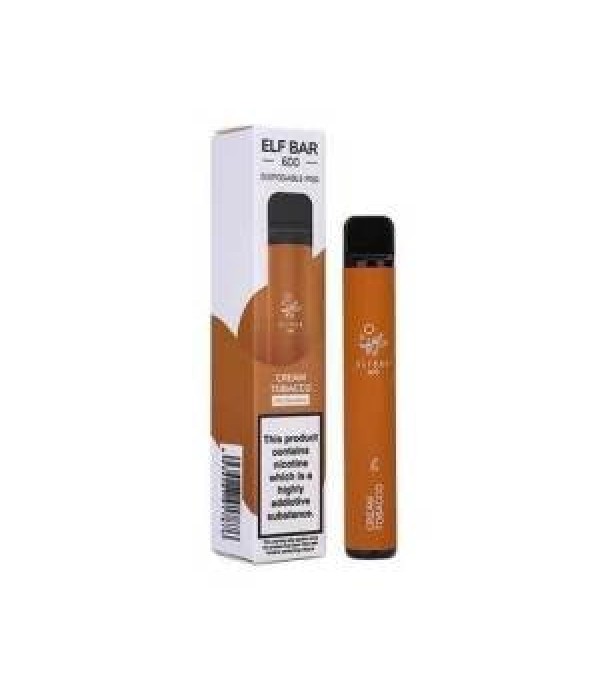 Cream Tobacco by Elf Bar 600 Puff Disposable Pods