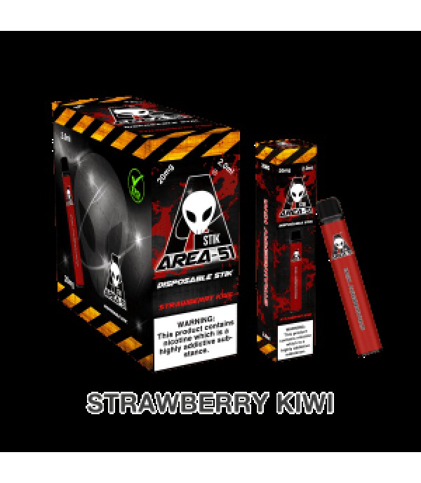 Strawberry Kiwi - Area 51 Disposable Pod | 600 Puffs | 20MG