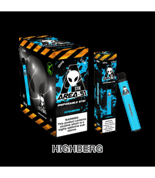 Highberg / Heisen-B - Area 51 Disposable Pod | 600 Puffs | 20MG