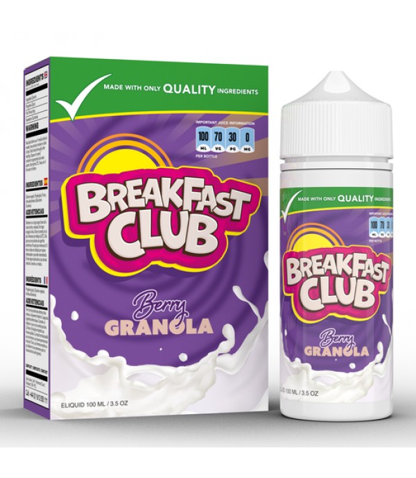 Berry Granola by Breakfast Club 100ML E Liquid 70VG Vape 0MG Juice