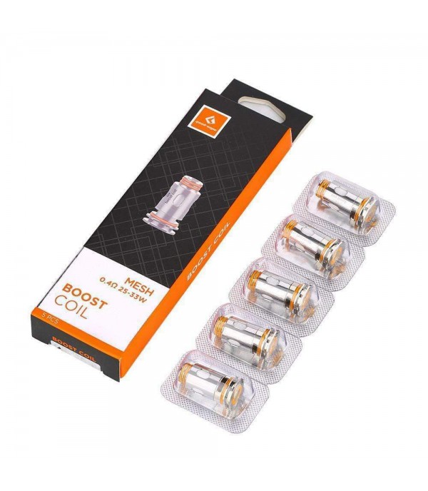 GeekVape Aegis Boost Coils - Replacement Mesh Coils 0.6ohm / 0.4ohm (5 Pack)
