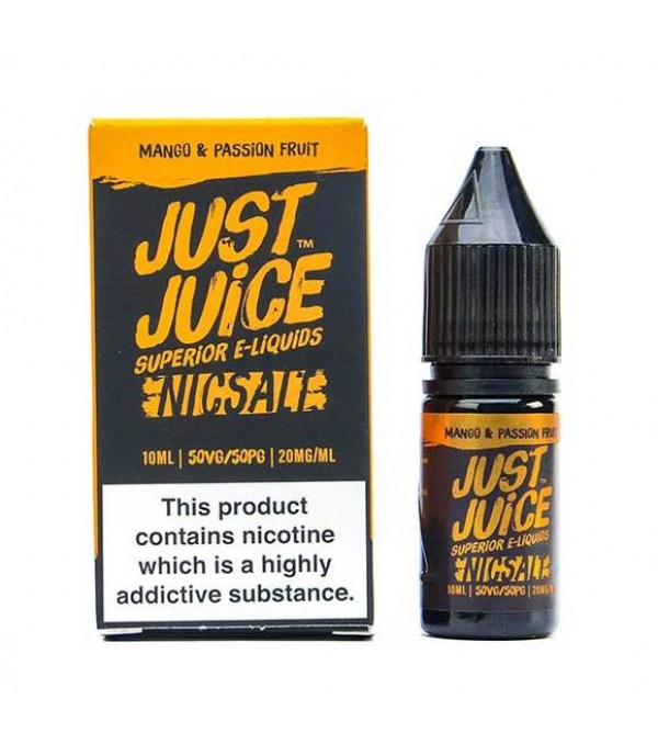 Mango & Passion Fruit By Just Juice Nic Salt 10ML E Liquid 50VG Vape 11MG/20MG Juice