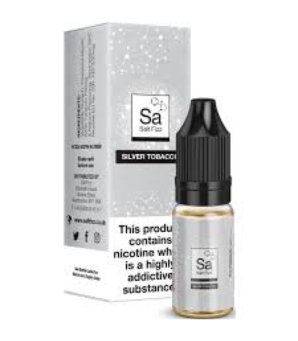 SILVER TOBACCO SALT FIZZ 10ML TPD NICOTINE SALT 20MG E LIQUID JUICE 50VG MULTIBUY