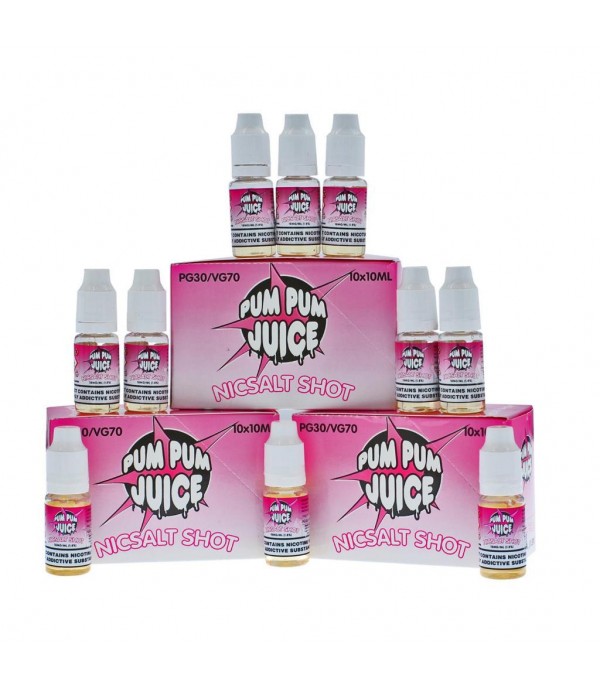 Pum Pum 18mg Nicsalt Shot 70vg 30pg - X5/X10/X25 - Multibuy