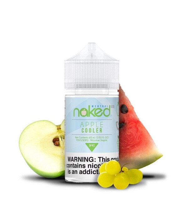 Apple Cooler by Naked 100, 50ML E Liquid, 70VG Juice, 0MG Vape